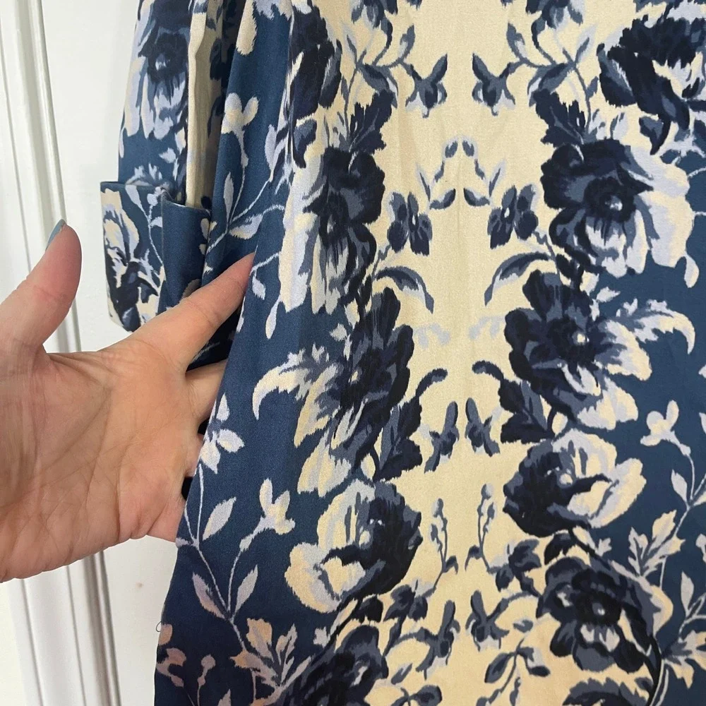 Tuckernuck NWOT Indigo Reflection Stretch Cotton Megan Dress Women's Size XL - Picture 7 of 11